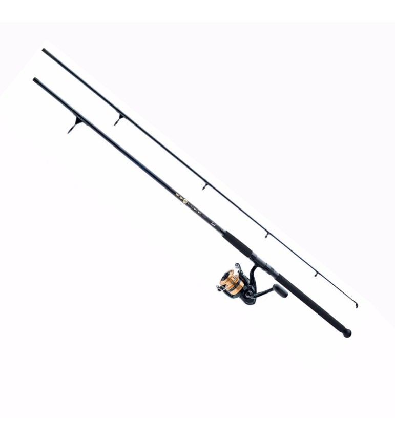 Kit Daiwa D-Wave Água Salgada Vara e Molinete 2,1m Ambidestro