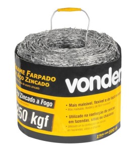 Arame Farpado 250Kgf 500 metros - Vonder