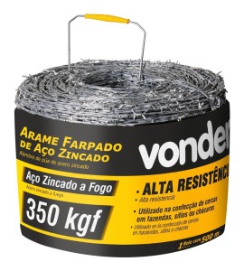 Arame Farpado 350 Kgf 500 metros Vonder