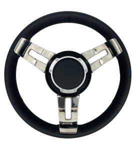 Volante Náutico Isotta Marine TOR-3 Couro Black