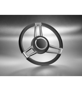 Volante Náutico Isotta Marine Medelana Couro Black