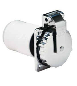 Tomada em Aço Inoxidável Marinco 6371EL-BX 32A 230V com Tampa